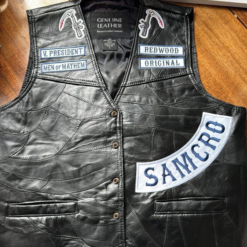 Genuine leather vest from the show SONS OF ANARCHY